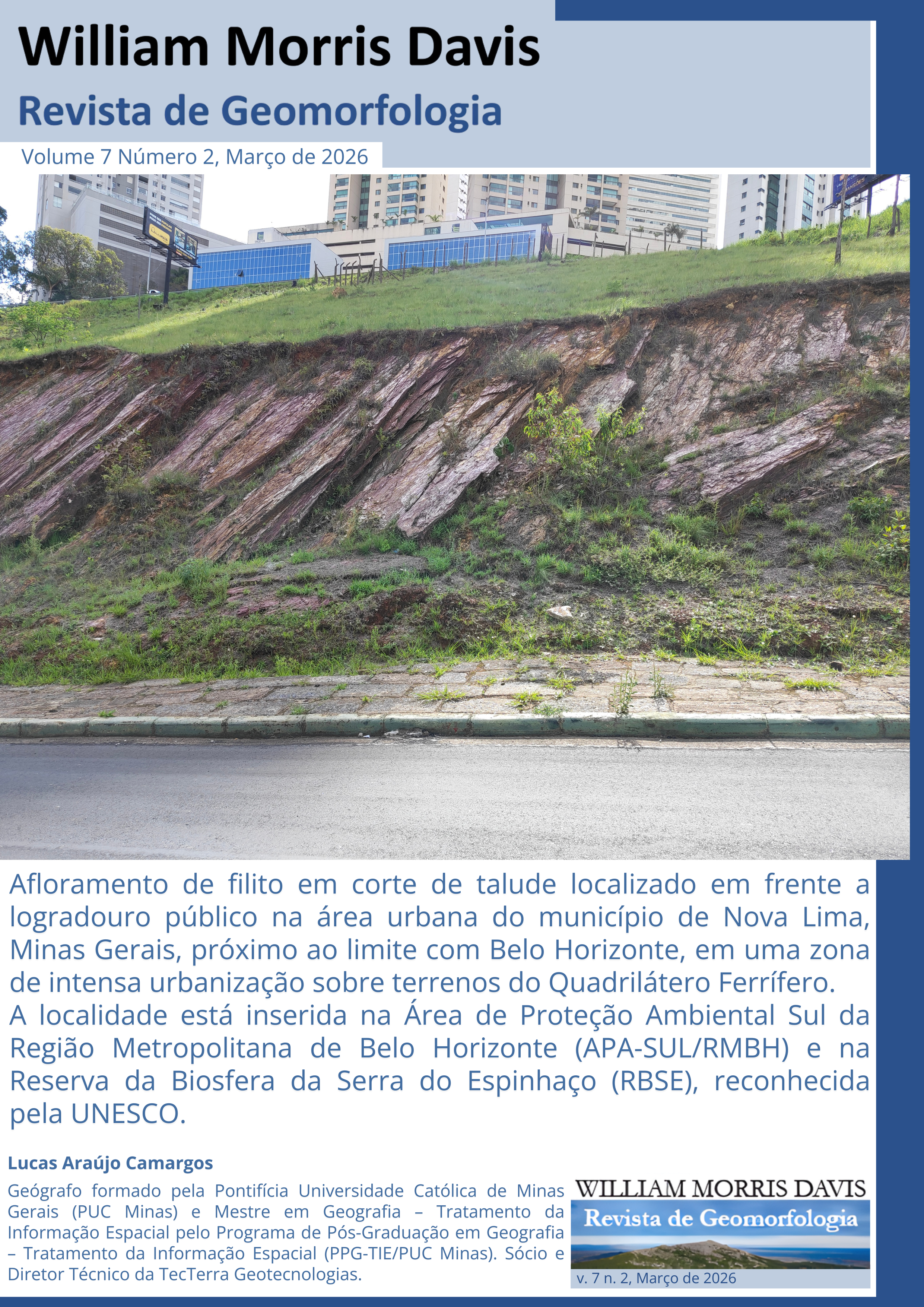 					Visualizar v. 7 n. 2 (2026): William Morris Davis - Revista de Geomorfologia
				